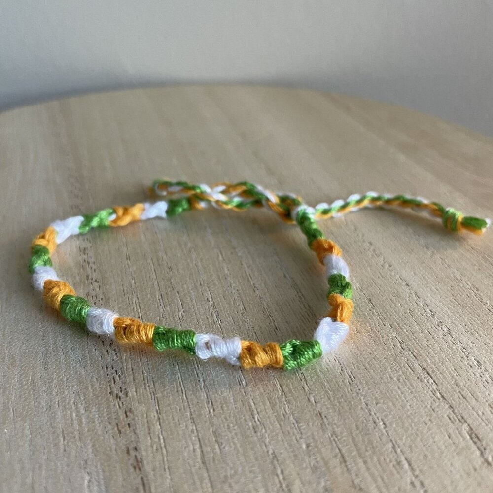Ilsa Bracelet, anklet, trendy, comfortable, tie, embroidery thread, woven, gift,